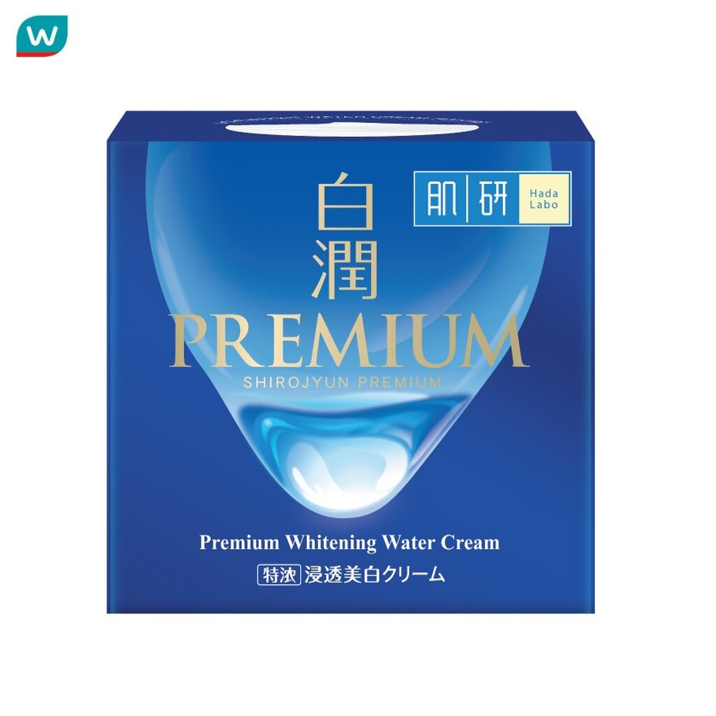 Hada Labo ฮาดะ ลาโบะ พรีเมี่ยม ไวท์เทนนิ่ง วอเตอร์ ครีม 50 กรัม บำรุงผิวหน้า กระจ่างใส