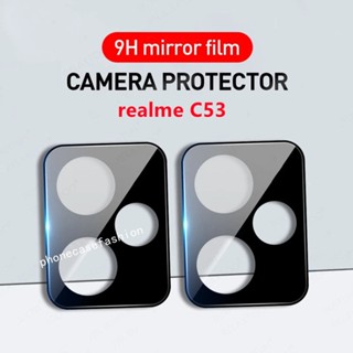 กระจกนิรภัยกันรอยหน้าจอ ป้องกันเลนส์กล้อง สําหรับ Realme C51 C53 NFC real me 2023 4G 5G