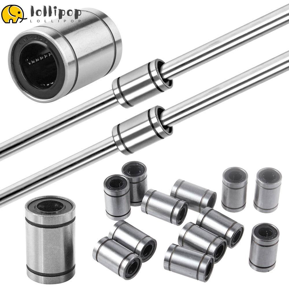 Lollipo1 ตลับลูกปืนเชิงเส้น ทนทาน สําหรับเครื่องพิมพ์ 3D CNC Part LM3UU LM4UU LM5UU LM6UU