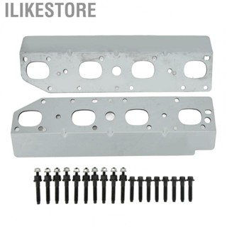 Ilikestore 05045495AA High Strength Rustproof Exhaust Manifold Gasket Kit Great Sealing Rugged Impact Resistant Aluminum with Bolts Studs