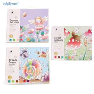 Bdgf สมุดระบายสีน้ํา แบบพกพา พร้อมสี และแปรง สําหรับเด็ก 1 ชุด