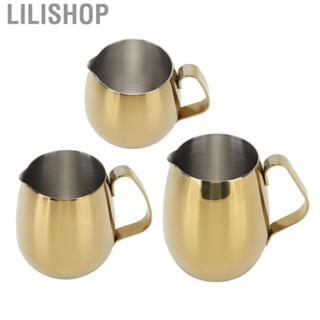 Lilishop Coffee  Cup Stainless Steel  Frothing Pitcher Cappuccino Latte Art  Jug Cup Golden  Cappuccino Pitcher