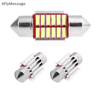 Afl โคมไฟอ่านหนังสือ LED 4014 12SMD C5W 31 มม. สําหรับติดตกแต่งภายในรถยนต์ 2 ชิ้น