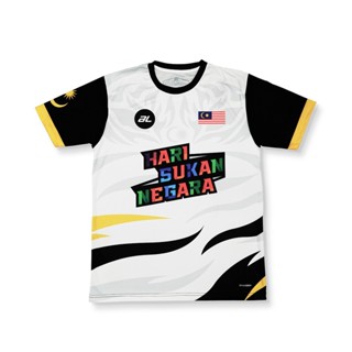 เสื้อยืดแขนสั้นลําลอง พิมพ์ลาย AL HSN 22 MENS JERSEY WHITE 3 มิติ สําหรับผู้ชาย และผู้หญิง