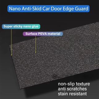 1PC Universal รถประตู Sill สติกเกอร์ PEVA สะท้อนแสงขอบประตูรถ Guards ประตู Sill Protector Auto Anti Collision Strip สําหรับขอบรถด้านหน้าและด้านหลังกันชน Sill Protector