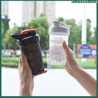 300ml ขวดน้ำสำหรับเครื่องดื่มพลาสติกป้องกันการรั่วขวดกีฬาโปรตีน Shaker ขวดน้ำผสมถ้วยครัว Drinkware ดอกไม้