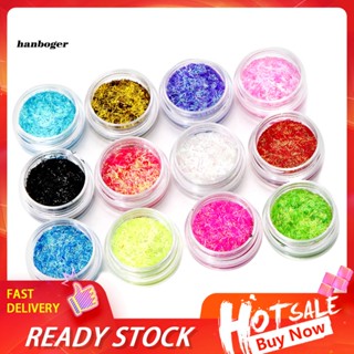 Han ผงกลิตเตอร์ 12 สี สําหรับตกแต่งเล็บ DIY