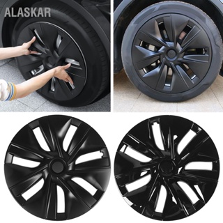 ALASKAR 4PCS 19in Wheel Hubcap Sporty Scratch Resistant การป้องกันที่มีประสิทธิภาพสำหรับ Tesla รุ่น Y 2020 ถึง 2023