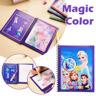 สมุดระบายสี รูปนางเงือก สไปเดอร์แมน หมู Peppa Pig Elsa 8 สไตล์ สําหรับเด็ก 3+ U5Z8