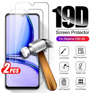 2Pcs protective glass on the for realme c53 C55 tempered glass realmec53 glasses screen protector film on realmi c53 c 53 53c 4g
