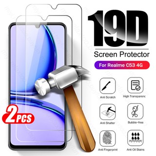 2Pcs protective glass on the for realme c53 C55 tempered glass realmec53 glasses screen protector film on realmi c53 c 53 53c 4g