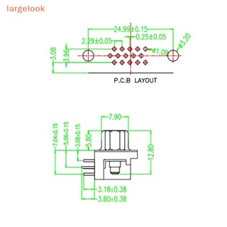 [largelook] ซ็อกเก็ตเชื่อมต่อ VGA อินเตอร์เฟส 3.08 DB15 สามแถว 15PIN HDR15 DR15Pin Pcb 2 ชิ้น