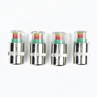 ⚡READYSTOCK⚡Tire Pressure Caps Tyre 38-32-36 PSI 4pcs Sensor Stainless steel Valve