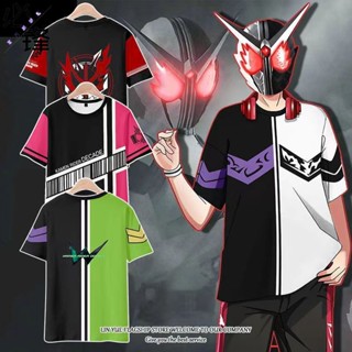 เสื้อยืดแขนสั้น คอสเพลย์ พิมพ์ลาย Masked Rider GEATS Zi-o Jack ReviceBUILD Kamen Rider DECADE ไซซ์ S-5XL