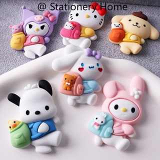 SANRIO สติกเกอร์แม่เหล็กติดตู้เย็น ขนาดใหญ่ ลายซานริโอ้น่ารัก สําหรับตกแต่งตู้เย็น