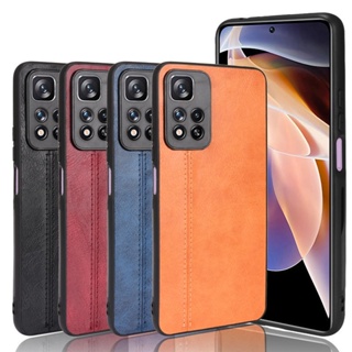 เคสโทรศัพท์มือถือ หนัง PU สไตล์นักธุรกิจ สําหรับ Redmi note 11 Pro+ 5G