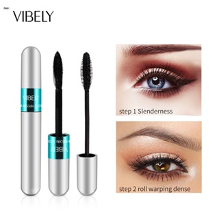 Vibely Waterproof Non-makeup Non-blooming Slim Thick Curling Mascara เครื่องสำอางบำรุงผิวหน้า nuuo