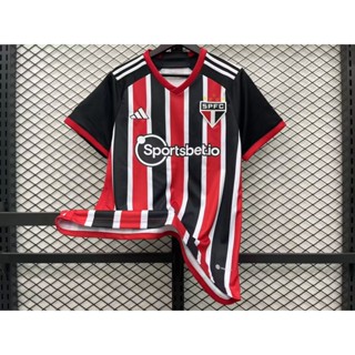 [Fans] 2324 ใหม่ เสื้อกีฬาแขนสั้น ลายทีมฟุตบอล Sao Paulo คุณภาพสูง เวอร์ชั่นไทย 1:1