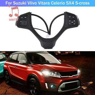 ปุ่มสวิตช์ควบคุมความเร็วพวงมาลัยรถยนต์ อเนกประสงค์ สําหรับ Suzuki Vlivo Vitara Celerio SX4 S-Cross