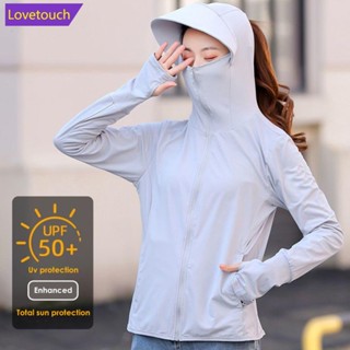 Lovetouch UPF 50+ เสื้อแจ็กเก็ต กันลม ระบายอากาศ แห้งเร็ว ป้องกันรังสียูวี สําหรับผู้หญิง W7Z1