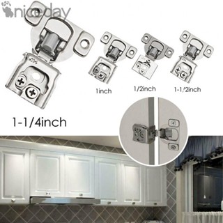 #NICEDAY-Hinges Silver Steel 6 Way Compact Concealed Hinges Damping Door Cushion