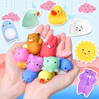 สุ่ม30ชิ้น squishies Mochi S quishy ของเล่นเด็กมินิ Kawaii โมจิของเล่นสัตว์พรรคเด็กต่อต้านความเครียดบรรเทาของเล่นปลดปล่อยความเครียดของเล่น