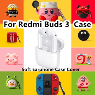 【จ่ายตรง】เคสหูฟัง แบบนิ่ม ลายการ์ตูนน่ารัก สําหรับ Redmi Buds 3 Redmi Buds 3