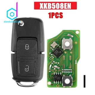 รีโมตกุญแจรถยนต์ 2 ปุ่ม สําหรับ Xhorse XKB508EN VW B5 VVDI