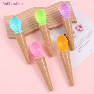 Ruisurshine ช้อนพลาสติก น้ําหนักเบา สําหรับตักไอศกรีม พุดดิ้ง ขนมหวาน