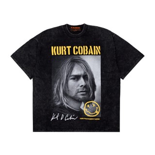 Kurt COBAIN OVERSIZE เสื้อยืด ซักได้