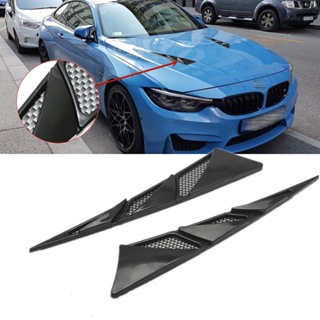 1 คู่ ABS GM Sports Racing ด้านข้างการไหลเวียนของอากาศจำลอง Vent Fender Hole Cover Car Hood Vent ตกแต่งสติกเกอร์ตกแต่ง