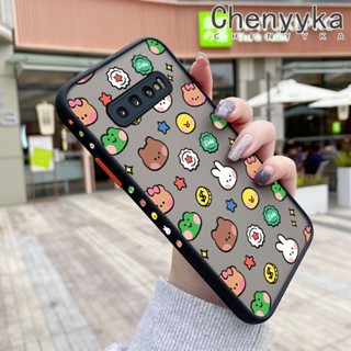 เคสซิลิโคนนิ่ม แบบใส ขอบสี่เหลี่ยม กันกระแทก สําหรับ Samsung galaxy S10 4G S10 Plus S10 Lite