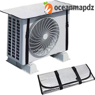 Oceanmapdz ผ้าคลุมเครื่องปรับอากาศ ฉนวนกันความร้อน กันน้ํา ป้องกันฝุ่น|ผ้าคลุมเครื่องปรับอากาศ