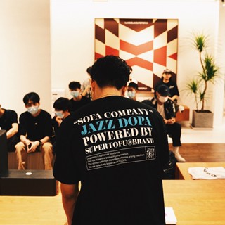 Supertofu(sptf) เสื้อยืดแขนสั้น พิมพ์ลายธีมดนตรี สไตล์เรโทร สําหรับผู้ชาย