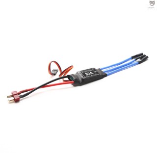 Ctoy ปลั๊กควบคุมความเร็วอิเล็กทรอนิกส์ 30A ESC 2-4S พร้อมหัวกล้วย 5V 2A BEC 3.5 มม. สําหรับเครื่องบิน เฮลิคอป