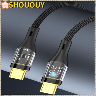 SHOUOUY สายเคเบิล USB 3.1 Type C ตัวผู้ เป็นตัวผู้ สําหรับ Samsung Huawei Xiaomi