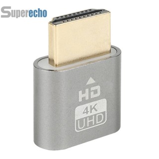 อะแดปเตอร์ VGA เสมือนจริง HDMI 1.4 DDC EDID Dummy Plug Headless Ghost Display Emulator Video Card Lock 1 ชิ้น