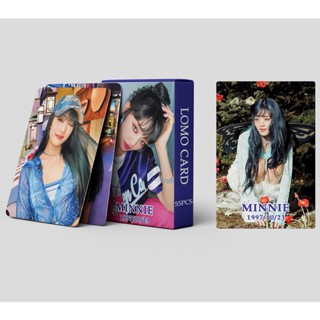 โปสการ์ด อัลบั้มรูปภาพ MINNIE (G) I-DLE I FEEL Lomo Cards GIDLE Kpop พร้อมส่ง SX 55 ชิ้น ต่อกล่อง