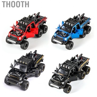 Thooth 1/28 F150 Car Model Alloy Kids Vehicle Toy with Simulated  and Light Off Road for Children