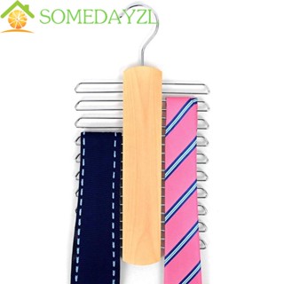 SOMEDAYZL ชั้นวางเนคไท กันลื่น สําหรับจัดระเบียบตู้เสื้อผ้า 20 บาร์