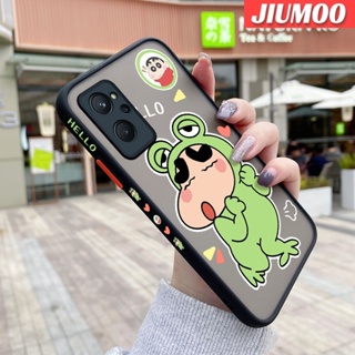 เคสโทรศัพท์มือถือใส ขอบสี่เหลี่ยม กันกระแทก ลายการ์ตูนชินจังซน สําหรับ Realme 9i