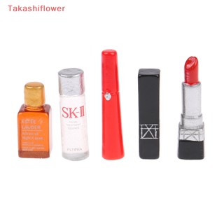 (Takashiflower) โมเดลลิปจิ๋ว 1:12 สําหรับตกแต่งบ้านตุ๊กตา 5 ชิ้น