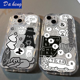 ใหม่ เคสโทรศัพท์มือถือแบบใส กันกระแทก ลายคลื่น สามมิติ แนวสตรีท สําหรับ Iphone 12 14plus Xr 13 11 78 XSMAX DRWA