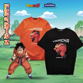 ดูดีนี่ 🟠เสื้อยืดดราก้อนบอล DBZ-011 : DragonBallZ🐉 หยำฉา YAMCHA : สีดำ-สีส้ม