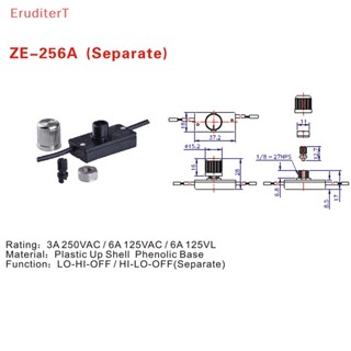 [EruditerT] Zing Ear ZE-256 สวิตช์ไฟโรตารี่ แบบแมนนวล 500W 3A 250VAC HI-LO-OFF LO-HI-OFF [ใหม่]