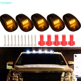 Epmn&gt; ชุดไฟมาร์กเกอร์ LED 12 ดวง สําหรับติดหลังคารถบรรทุก SUV 5 ชิ้น
 ใหม่