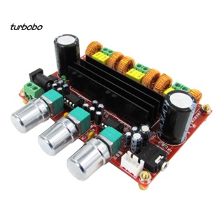 Turbobo บอร์ดขยายเสียงซับวูฟเฟอร์ดิจิทัล 50W*2 + 100W 2.1 DC 12-24V