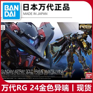 โมเดลกันดั้ม Bandai RG 24 1/144 Golden Heresy Gundam Gold Heresy Confused Mina ของเล่นสําหรับเด็ก