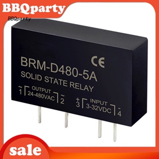 &lt;BBQ&gt; บอร์ดวงจรไฟฟ้า PCB BRM-D480 5A พร้อมหมุด DC-AC โซลิดสเตทรีเลย์ SSR