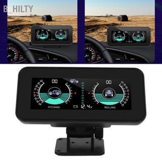 B_HILTY Universal รถอัจฉริยะ Inclinometer Tilt Gauge ความละเอียดสูง HUD Digital Angle Slope Meter สำหรับรถยนต์